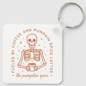 Kürbiswürfelliebhaber Schlüsselanhänger (Rückseite)