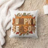 Kürbiszeit – Herbstblumen & Gemütliches Kissen (Decke)