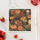 Kürbiszeit, Herbstfarben, Serviette (Beispiel)