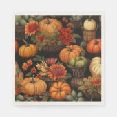 Kürbiszeit, Herbstfarben, Serviette (Vorderseite)