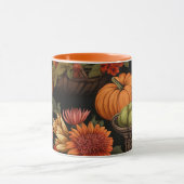 Kürbiszeit, Herbstfarben, Tasse (Zentrum)