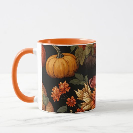 Kürbiszeit, Herbstfarben, Tasse (Links)
