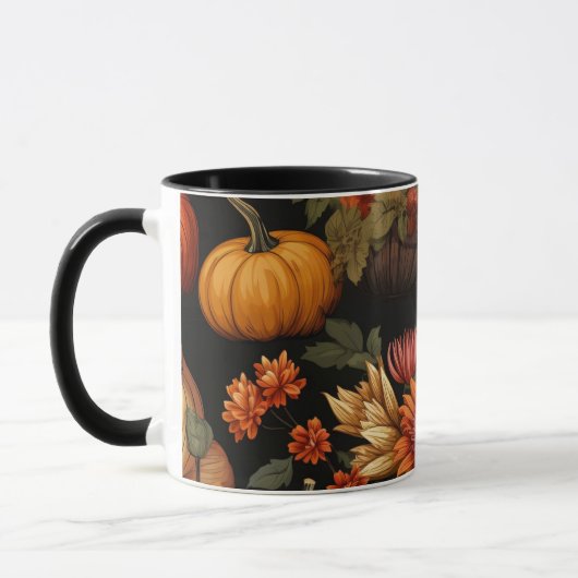 Kürbiszeit, Herbstfarben, Tasse (Links)