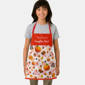 Kürbiszeit! Niedliches Fallmuster für Kinder Schürze (Insitu)