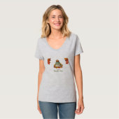 Kürbiszeitweißer T - Shirt (Vorderseite Vollansicht)