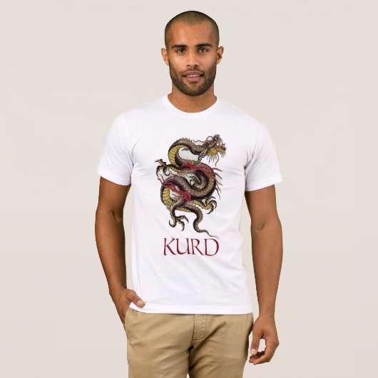 Kurde-Drache T-Shirt (Vorne ganz)