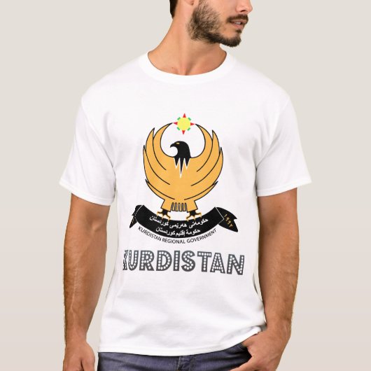 Kurde Emblem T-Shirt (Vorderseite)