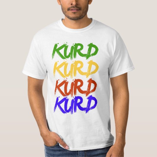 Kurde in den Farben T-Shirt (Vorderseite)