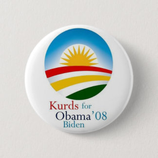 Kurden für Obama Button