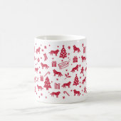 Kurdisch Mastiff Weihnachtsdesign Kaffeetasse (Mittel)