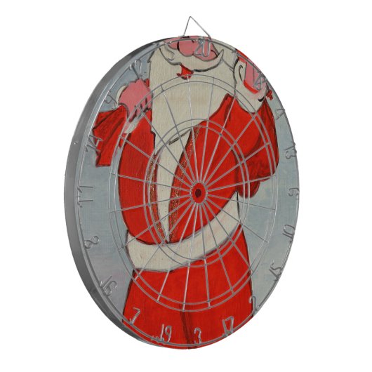 Kurdisch Santa Dartscheibe (Vorderseite Links)