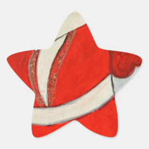 Kurdisch Santa Stern-Aufkleber