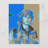 Kurdisch YPJ Fighter art 3 Postkarte (Vorderseite)