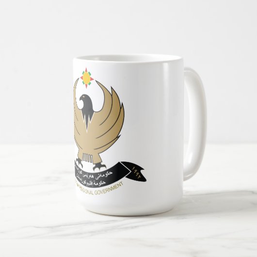 Kurdische COA Kaffeetasse (VorderseiteRechts)
