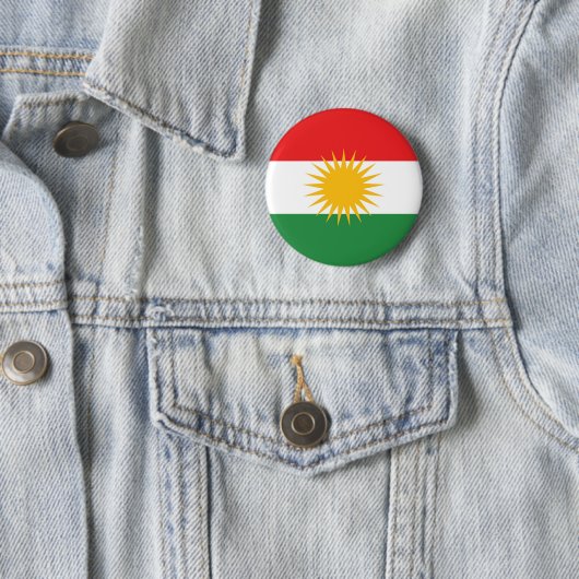 Kurdische ethnische Flagge Button (Beispiel)