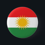 Kurdische ethnische Flagge Button<br><div class="desc">Kurdische ethnische Flagge</div>