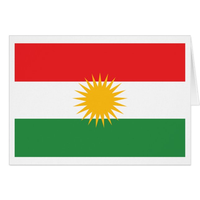Kurdische Flagge (Vorderseite (Horizontal))