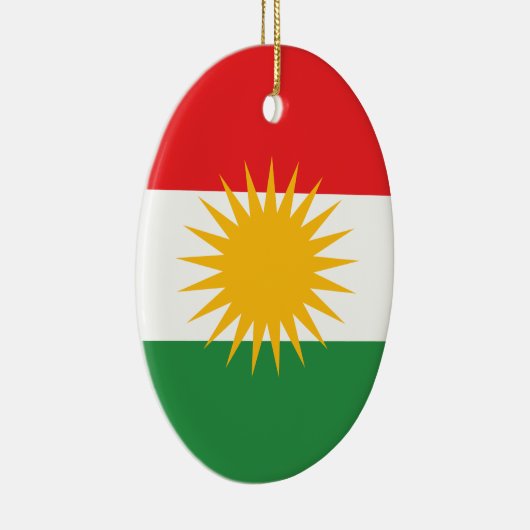 Kurdische Flagge Keramikornament (Rechts)
