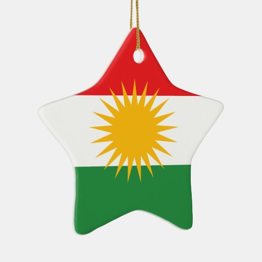 Kurdische Flagge Keramikornament (Rechts)