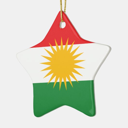 Kurdische Flagge Keramikornament (Links)