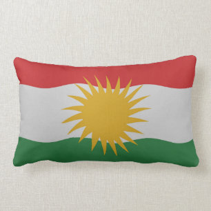 Kurdische Flagge Lendenkissen
