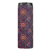 Kurdische Mosaik-Blumenmuster Thermosbecher (Rückseite)