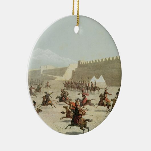 Kurdische und tatarische Krieger bei Sadar Abbat, Keramikornament (Rechts)