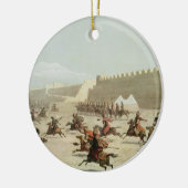 Kurdische und tatarische Krieger bei Sadar Abbat, Keramikornament (Links)