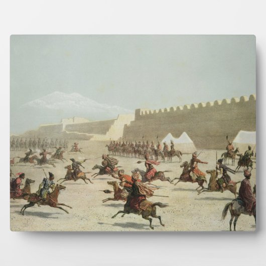 Kurdische und tatarische Krieger in Sadar Abbat, A Fotoplatte (Vorderseite)