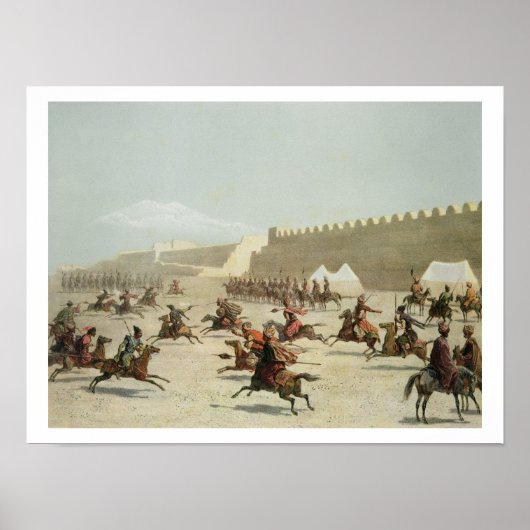 Kurdische und tatarische Krieger in Sadar Abbat, A Poster (Vorne)