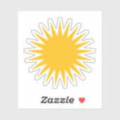 Kurdischen Roj-Symbol Aufkleber (Blatt)