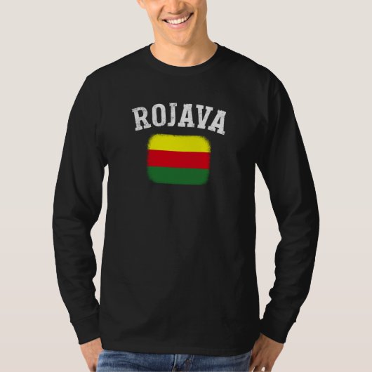 Kurdish Kurds Rojava Flag Freedom Kurdistan T-Shirt (Vorderseite)