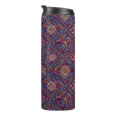 Kurdish Mosaic Floral Pattern Thermosbecher (Nach rechts gedreht)