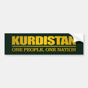 Kurdistan (ein Volk, eine Nation) Autoaufkleber