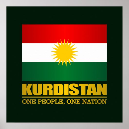 Kurdistan (ein Volk, eine Nation) Poster (Vorne)