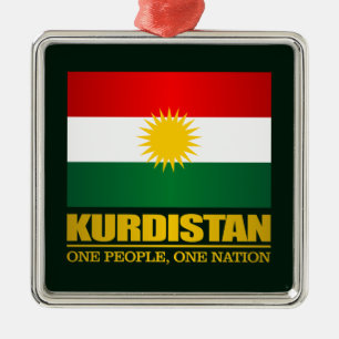 Kurdistan (eine Leute, eine Nation) Ornament Aus Metall