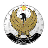 Kurdistan-Emblem Dartscheibe (vorne)