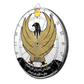 Kurdistan-Emblem Dartscheibe (Vorderseite rechts)