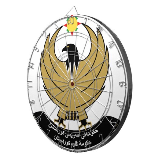 Kurdistan-Emblem Dartscheibe (Vorderseite rechts)