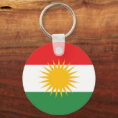 Kurdistan ethnic flag schlüsselanhänger (Vorderseite)