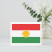 Kurdistan Flag Postkarte (Stehend Vorderseite)