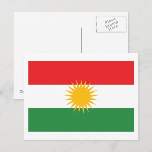Kurdistan Flag Postkarte (Vorne/Hinten)