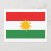 Kurdistan Flag Postkarte (Vorderseite)