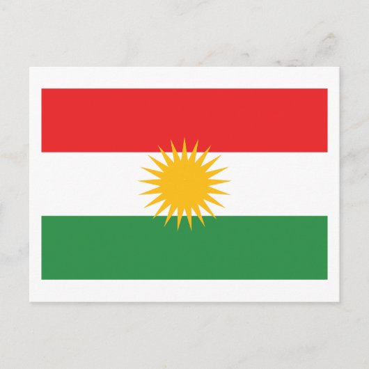 Kurdistan Flag Postkarte (Vorderseite)