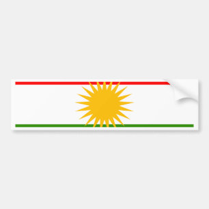 Kurdistan-Flagge Autoaufkleber