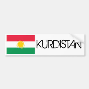 Kurdistan-Flagge Autoaufkleber