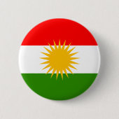 Kurdistan-Flagge Button (Vorderseite)