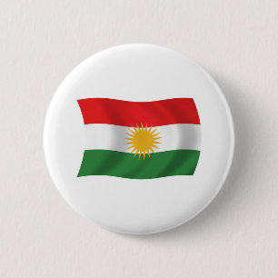 Kurdistan-Flagge-Button Button