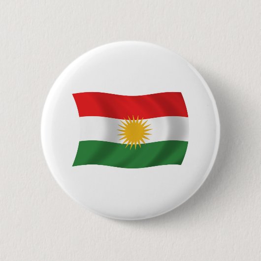 Kurdistan-Flagge-Button Button (Vorderseite)