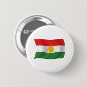 Kurdistan-Flagge-Button Button (Vorne & Hinten)